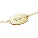 18ct Gold-Plated Silver Personalised Baby Bracelet/Anklet